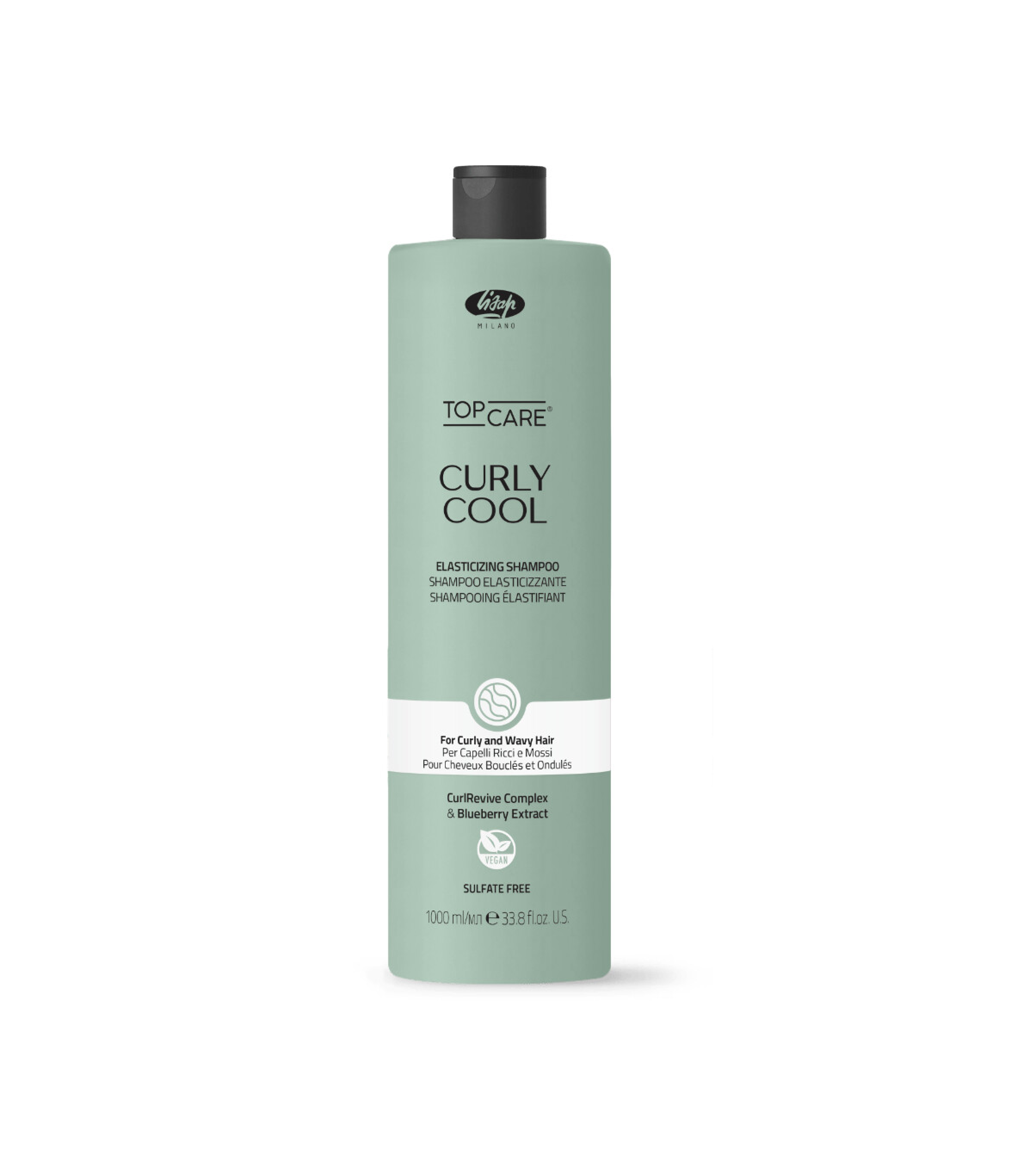 LISAP CURLY COOL ხვეული თმის შამპუნი 1000 მლ