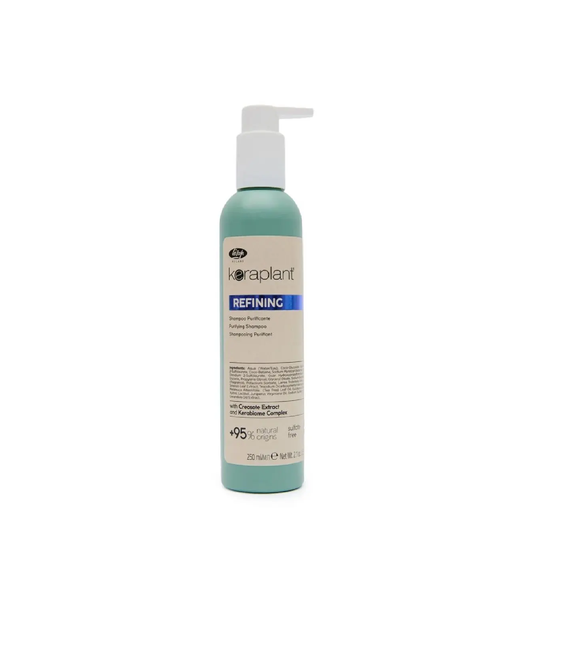 LISAP KERAPLANT REFINING ცხიმიანი თმის შამპუნი 250მლ